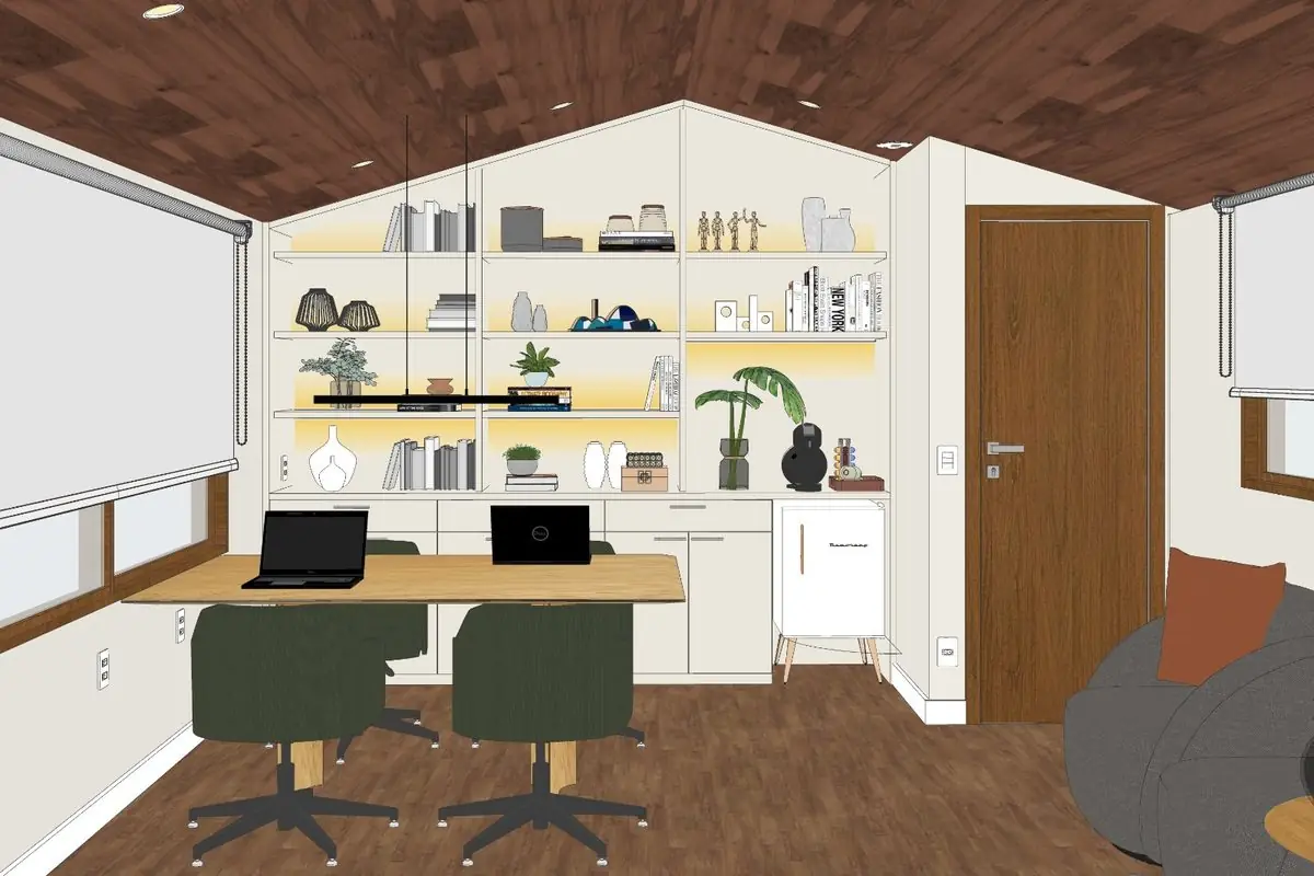 Modelagem SketchUp — home office